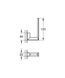 Тримач для запасного рулону туалетного паперу Grohe Selection Cube (40784000) 40784000 фото 3
