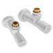 Комплект кранов для полотенцесушителя угловой Koer KR.SET.534 WHITE - M1/2''xM1/2'' удлиненный (KR5843) KR5843 фото 2