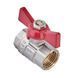 Кран шаровый Waterpro WP602-15FFW - 1/2" ГГБ (стальная бабочка) (WP3290) WP3290 фото 2