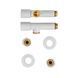 Комплект кранов для полотенцесушителя угловой Koer KR.SET.534 WHITE - M1/2''xM1/2'' удлиненный (KR5843) KR5843 фото 5