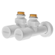 Комплект кранов для полотенцесушителя угловой Koer KR.SET.534 WHITE - M1/2''xM1/2'' удлиненный (KR5843) KR5843 фото 1