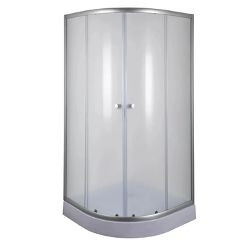 Душова кабіна з низьким піддоном Mixxus PLAIN SCT02-100x100x195-FB SATIN матове скло 4мм (MI6897) MI6897 фото