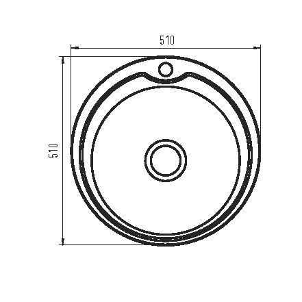 Мойка кухонная Zerix Z510-06-180MD (micro decor) (ZS0560) ZS0560 фото