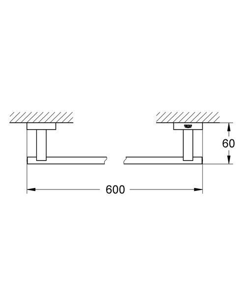 Тримач для рушників Grohe Essentials Cube New (40509001) 40509001 фото