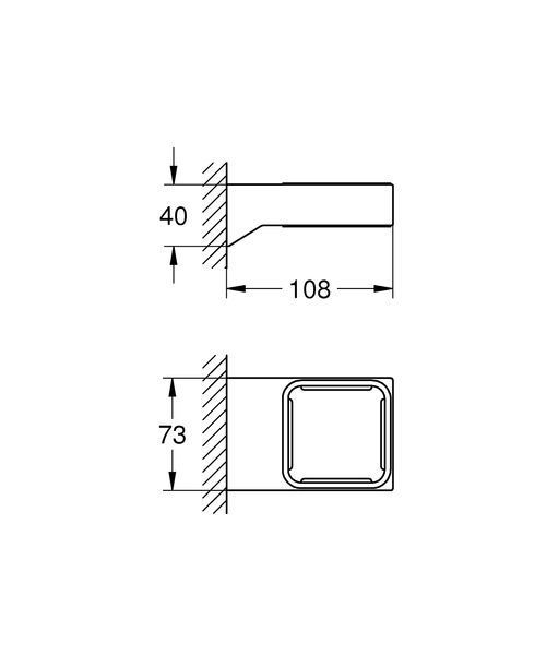 Держатель для аксессуаров Grohe Selection Cube (40865000) 40865000 фото