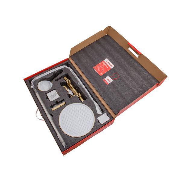 Душевая колонна со смесителем Koer KB-56029-12 3 функции, цвет матовое золото (KR5503) KR5503 фото