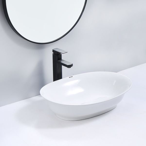 Раковина накладна Mixxus Premium ELLIPSE-0103 550х390х140mm (MP6553) MP6553 фото