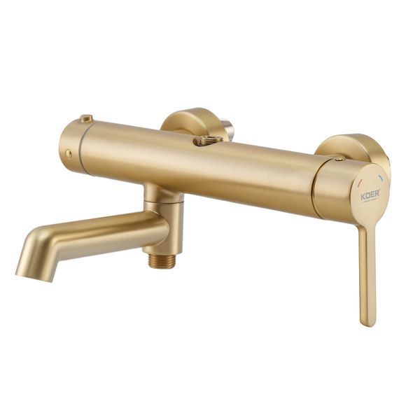 Душевая колонна со смесителем Koer KB-56029-12 3 функции, цвет матовое золото (KR5503) KR5503 фото