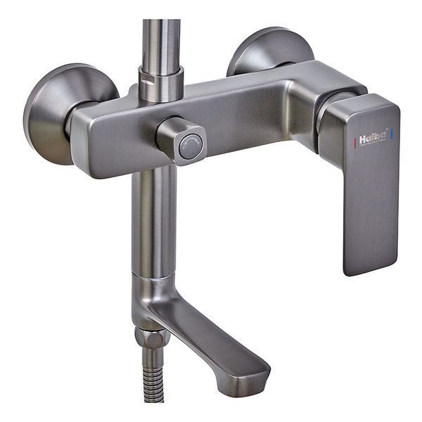 Душевая колонна со смесителем Haiba Kubus 009-J Graphite (HB4005) HB4005 фото