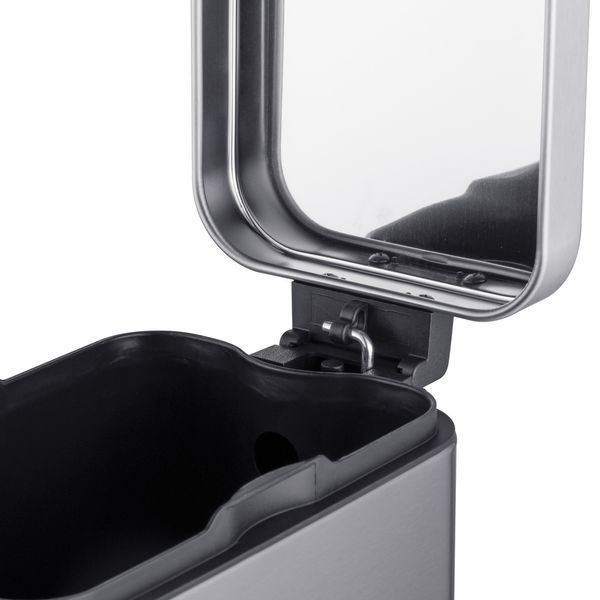 Відро для сміття з плавним закриттям прямокутне Mixxus Premium Quadro-TC0105 SS Color 5л колір нержавійка (MI7062) MI7062 фото
