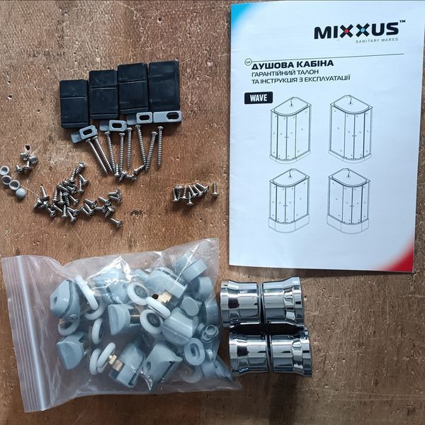 Бокс душовий без гідромасажу Mixxus WAVE SB02-120x80x215-L-FB SATIN з низьким піддоном (MI6892) MI6892 фото