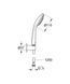 Душевой набор с держателем, 1 режим струи Grohe Euphoria (27354000) 27354000 фото 2