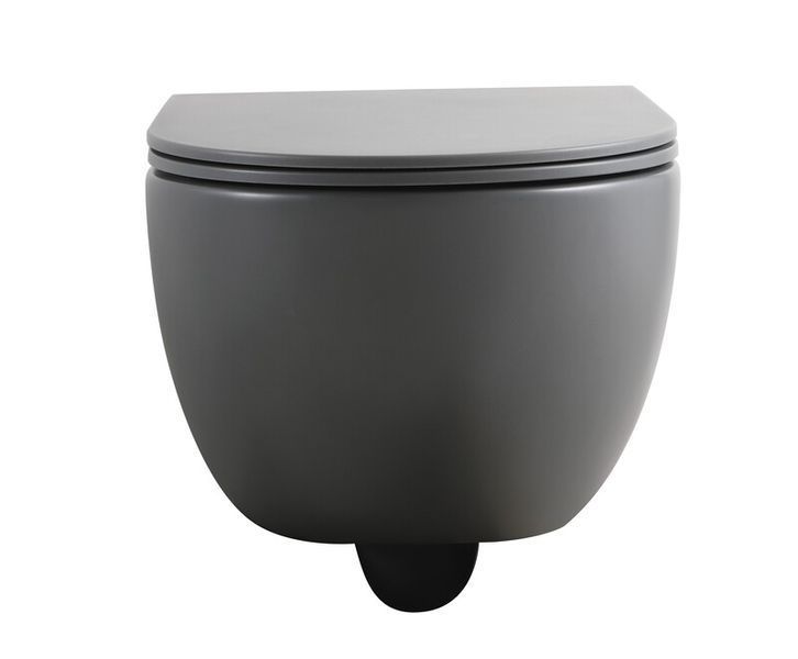 Унитаз подвесной Mixxus Premium TOPPER-0303-R GRAY 495x370x350mm система смыва RIMLESS (MP6657) MP6657 фото