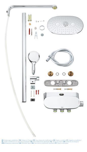 Душевая система с термостатом для душа Grohe Rainshower SmartControl (26250000) 26250000 фото