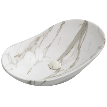 Раковина накладна MIXXUS PREMIUM WAVE-0106 MARBLE 620х360х160mm (MP6560) MP6560 фото
