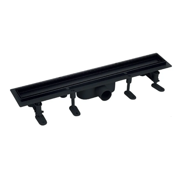 Душовий трап Mixxus DRAIN-06-60 BLACK з пластиковою основою і накладкою із нерж.сталі SUS304 70x600мм (MI6529) MI6529 фото