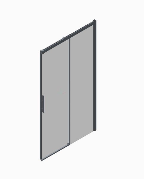 Дверь в нишу Koer SR SD05-140x200-TR-01 прозрачное стекло Easy Clean 6мм, хром (KR5406) KR5406 фото