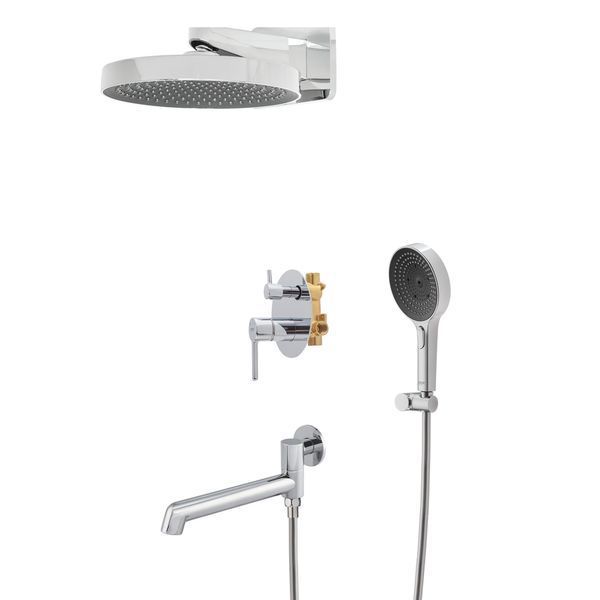 Вбудована душова система Koer KB-66029-01 3 функції, колір хром (KR5483) KR5483 фото