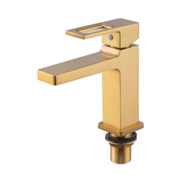 Смеситель для умывальника Haiba KANT 001 BRUSHED GOLD (HB9605) HB9605 фото