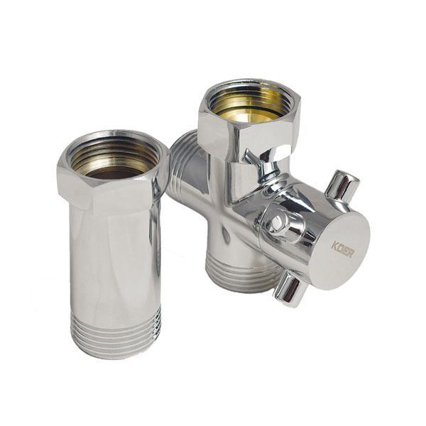 Кран триходовий 3/4x3/4x3/4 KOER KR.520 (KR0110) KR0110 фото
