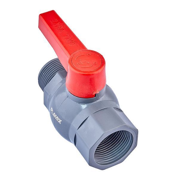 Кран шаровой Plamix PVM-1 1/4" FM PVC (PM0622) PM0622 фото
