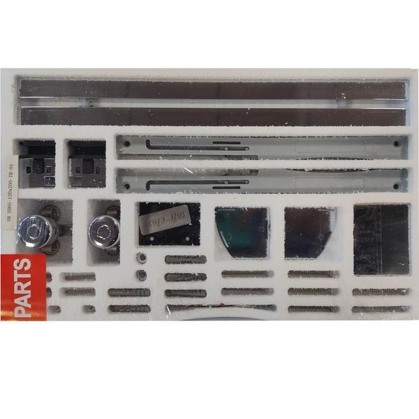 Дверь в нишу Koer SR SD05-140x200-TR-01 прозрачное стекло Easy Clean 6мм, хром (KR5406) KR5406 фото