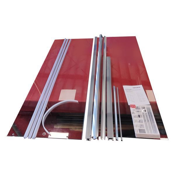 Дверь в нишу Koer SR SD05-140x200-TR-01 прозрачное стекло Easy Clean 6мм, хром (KR5406) KR5406 фото