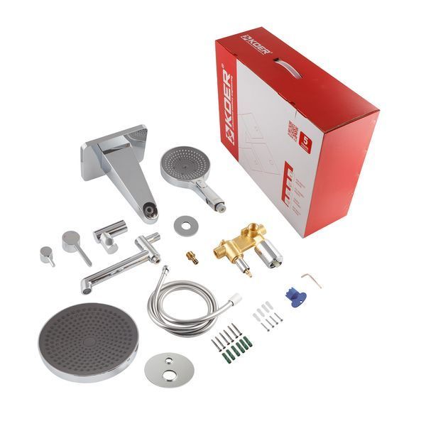 Вбудована душова система Koer KB-66029-01 3 функції, колір хром (KR5483) KR5483 фото
