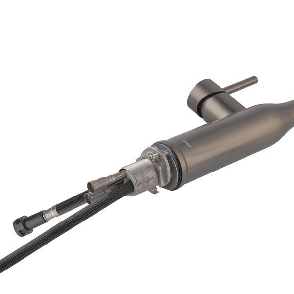 Кухонный смеситель с выдвижным изливом KOER KI-70004-07 (нерж. сталь) (KR3387) KR3387 фото