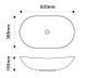 Раковина накладна MIXXUS PREMIUM WAVE-0106 MARBLE 620х360х160mm (MP6560) MP6560 фото 3