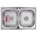 Мийка кухонна Zerix Z8050D-08-180MD Double (micro decor) (ZM0613) ZM0613 фото 1