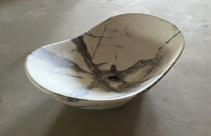 Раковина накладна MIXXUS PREMIUM WAVE-0106 MARBLE 620х360х160mm (MP6560) MP6560 фото
