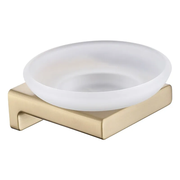 Мыльница настенная Koer AS-0102-12 (стекло) цвет матовое золото (KR6159) KR6159 фото