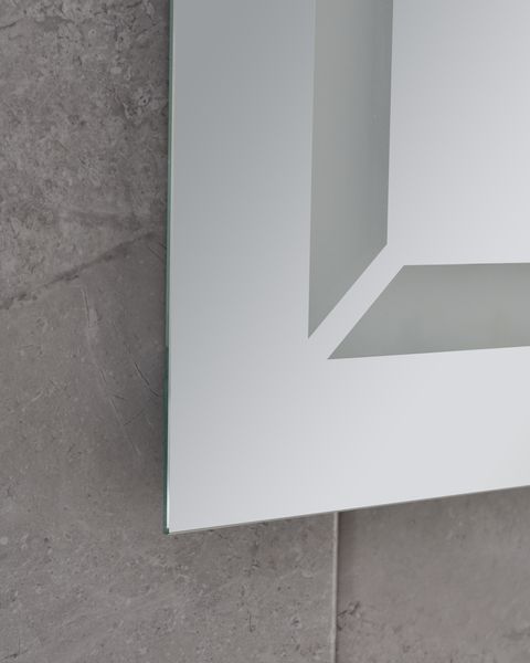 Зеркало Mixxus LIGHT MR01-90x70 с Led Touch, Anti-fog, димером, регулятором яркости, часами (MI5999) MI5999 фото