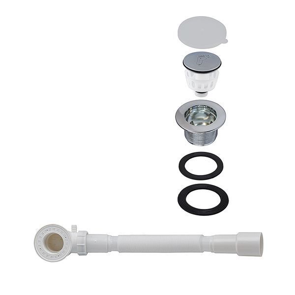 Душевой поддон высокий Mixxus Strong ST01-90x90x40 с полукруглым сифоном диаметр слива 52 мм (MI8160) MI8160 фото