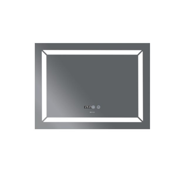Зеркало Mixxus LIGHT MR01-90x70 с Led Touch, Anti-fog, димером, регулятором яркости, часами (MI5999) MI5999 фото