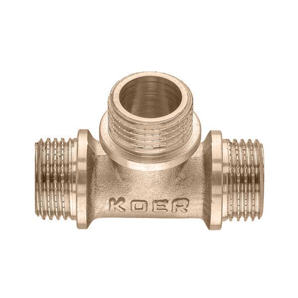 Тройник Koer KF.T06M.WN - 1/2'' MMM без никеля (MX1528) MX1528 фото