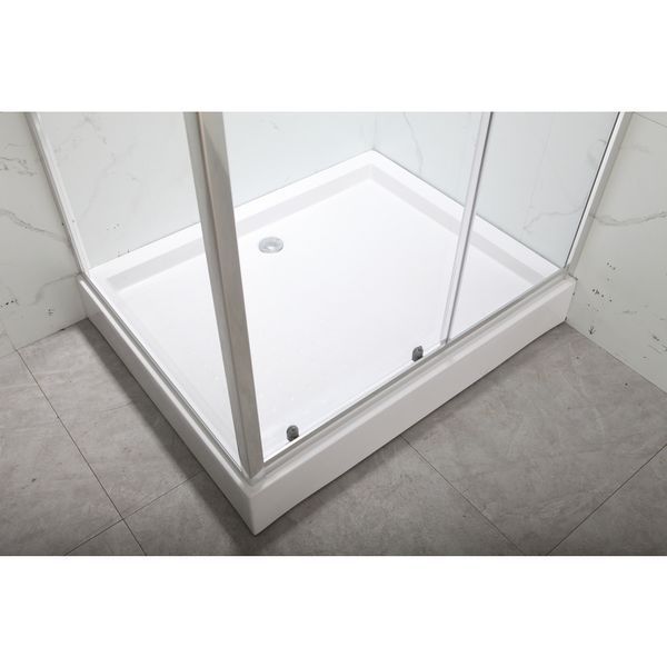 Душевая кабина с низким поддоном MIXXUS HARD SCT01-100x80x198-TR CHROME прозрачное стекло 5мм NEW (в 2 ящ) (MI8367) MI8367 фото