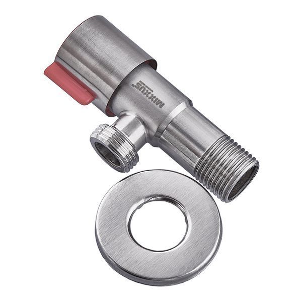 Кран для подключения сантехприборов Mixxus VAL-02-1/2x1/2 с нерж.ст. SUS304 (крас.)(УП.БЛИСТЕР) (MI6118) MI6118 фото