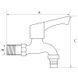Кран для холодної води 1/2" Mixxus BIB-03 (нерж. сталь) (SS0052) SS0052 фото 2
