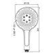 Лейка для душа Koer KP-0401-05 (3 функции) (KR4981) KR4981 фото 2