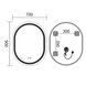 Зеркало Mixxus Premium ELLIPSE MV05-90x70-Reverse с Led Touch, Anti-fog, димером (3-6,5kK) (MP6644) MP6644 фото 8
