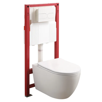 Комплект: Mixxus Premium Ellipse-SET-2101 (в 2 ящ) Унітаз система змиву Tornado 3.0+ Інсталяція Koer KT-0404 + панель KT-0604-03 White (MP6667) MP6667 фото