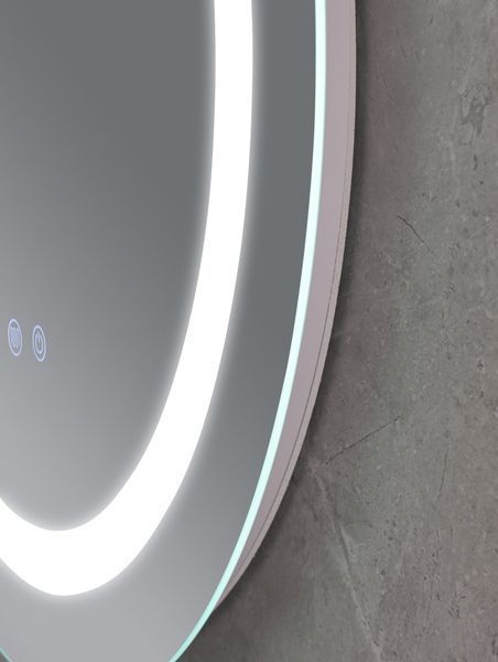 Дзеркало Mixxus PLAIN MC02-60 з Led Touch, Anti-fog, димером, регулятором яскравості, годинником (MI6012) MI6012 фото