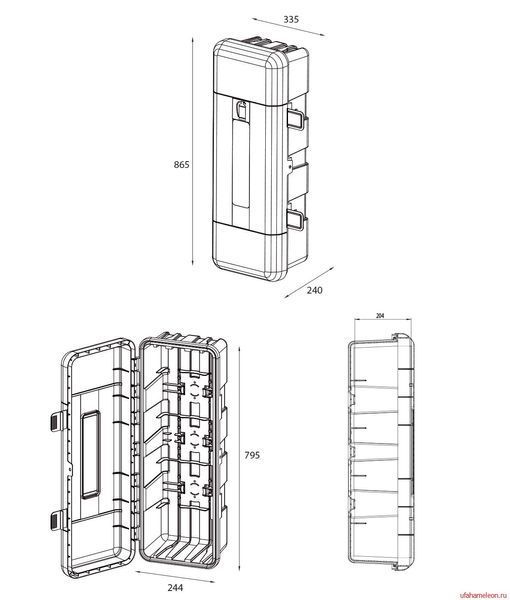 Ящик для огнетушителя Daken Strike 335x865x240 мм 12 кг (1004112010) 1004112010 фото