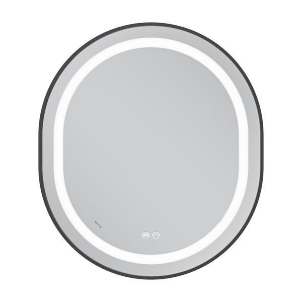 Зеркало Mixxus Premium ELLIPSE MV05-80x70-Reverse BLACK с Led Touch, Anti-fog, димером (3-6,5kK) (MP6646) MP6646 фото
