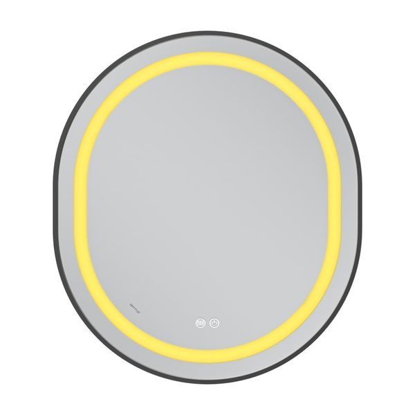 Зеркало Mixxus Premium ELLIPSE MV05-80x70-Reverse BLACK с Led Touch, Anti-fog, димером (3-6,5kK) (MP6646) MP6646 фото