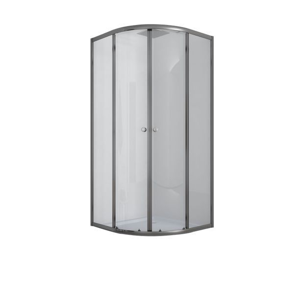 Душевая кабина с низким поддоном Mixxus PLAIN SCT02-90x90x195-TR GRAPHITE прозрачное стекло 4мм (MI6901) MI6901 фото