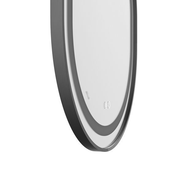 Зеркало Mixxus Premium ELLIPSE MV05-80x70-Reverse BLACK с Led Touch, Anti-fog, димером (3-6,5kK) (MP6646) MP6646 фото