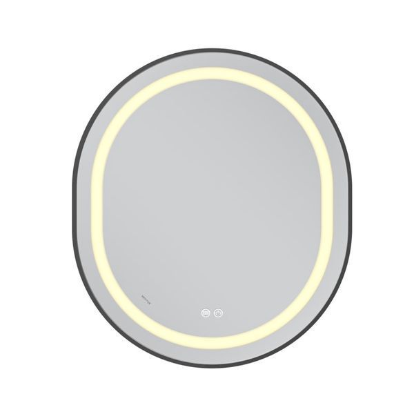 Зеркало Mixxus Premium ELLIPSE MV05-80x70-Reverse BLACK с Led Touch, Anti-fog, димером (3-6,5kK) (MP6646) MP6646 фото